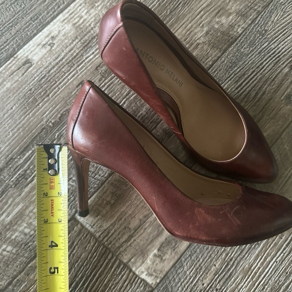 ANTONIO MELANI BROWN HEELS, 6 1/2 M
